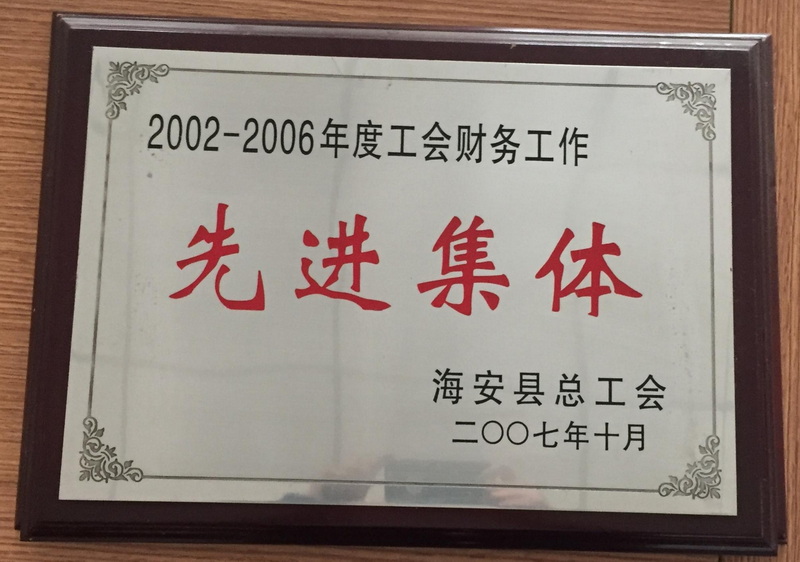 2002-2006工会财务工作先进集体